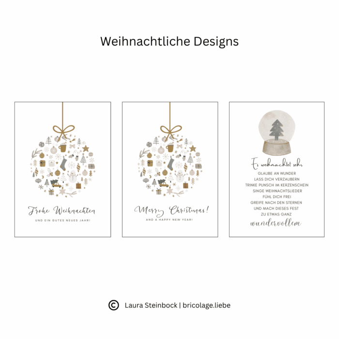 Auswahl Boxen Cover Weihnachtlich