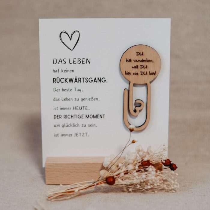 Lesezeichen aus Holz