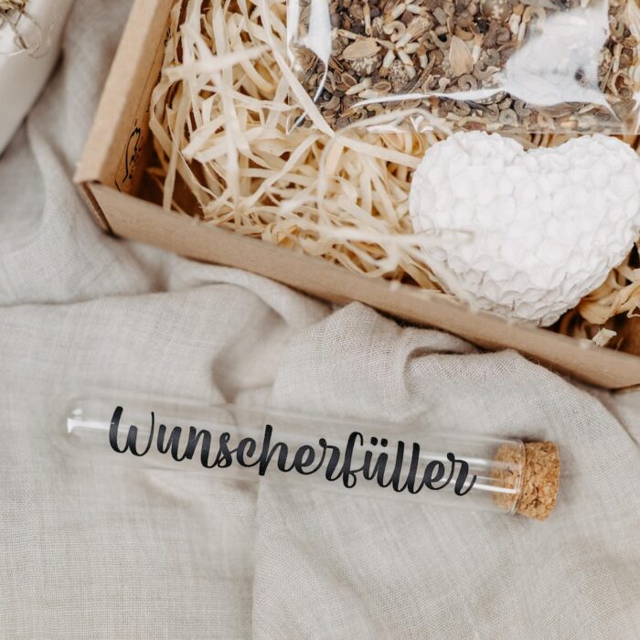 Reagenzglas Box Hochzeit