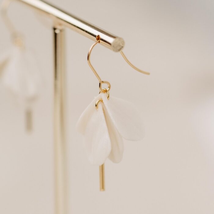 Ohrhänger Blüten pearl gold