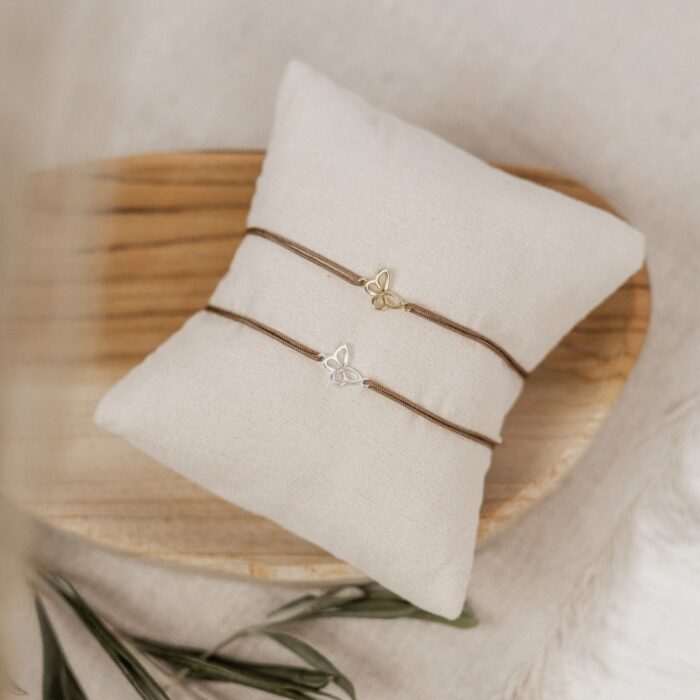 Armband Schmetterling Bandfarbe Braun