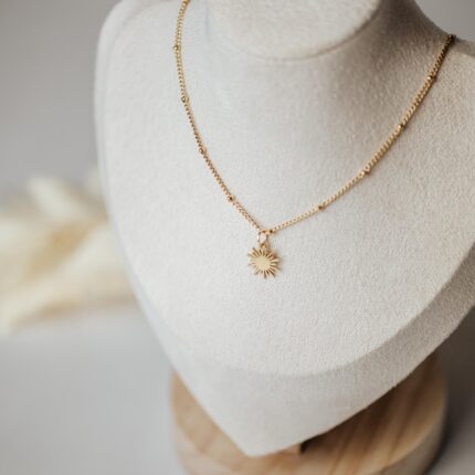 Halskette Sonne gold