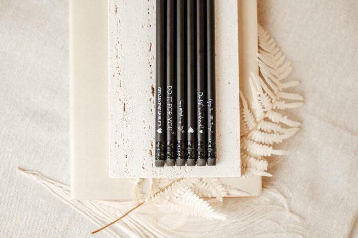 Bleistift mit Radiergummi Detail