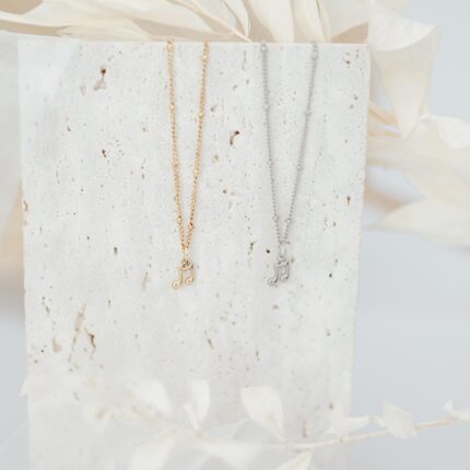 Halskette Note gold und silber