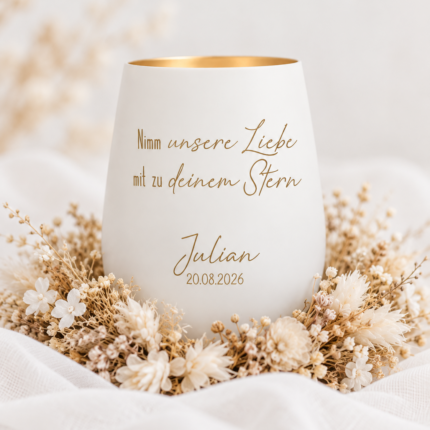 Windlicht nimm unsere Liebe mit zu deinem Stern
