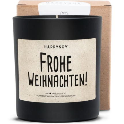 Frohe Weihnachten Duftkerze HAPPYSOY