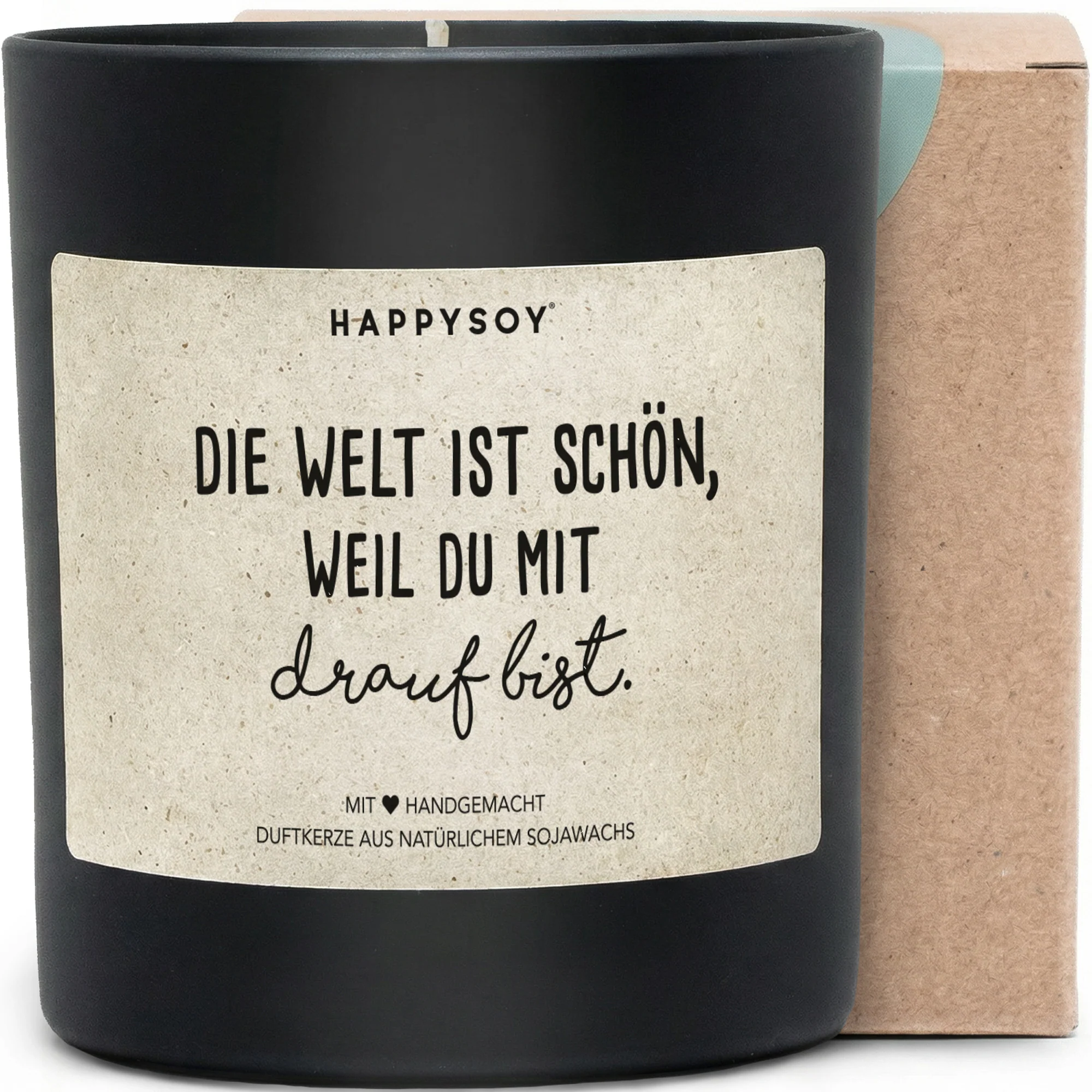 image Duftkerze - die Welt ist schön weil..
